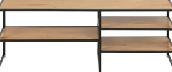 ACTONA GROUP TV-Schrank Metallgestell im Industrie-Look, 3 Einlegeböden, Breite 120 cm