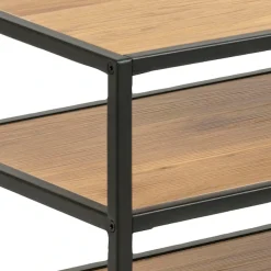 ACTONA GROUP TV-Schrank Metallgestell im Industrie-Look, 3 Einlegeböden, Breite 120 cm