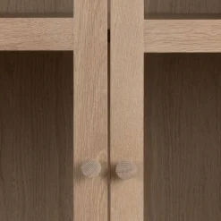 ACTONA GROUP Vitrine »Aston« Schrank, 2 Glastüren, 2 Einlegeböden, 1 Schublade, Eiche Furnier