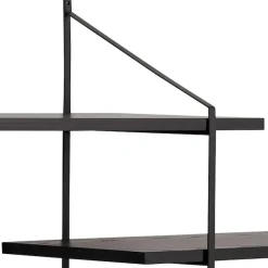 ACTONA GROUP Wandregal »Belfast Wandboard, Hängeregal, Schweberegal,« pulverbeschichtetem Metallgestell, asymmetrischen Details, B: 191 cm