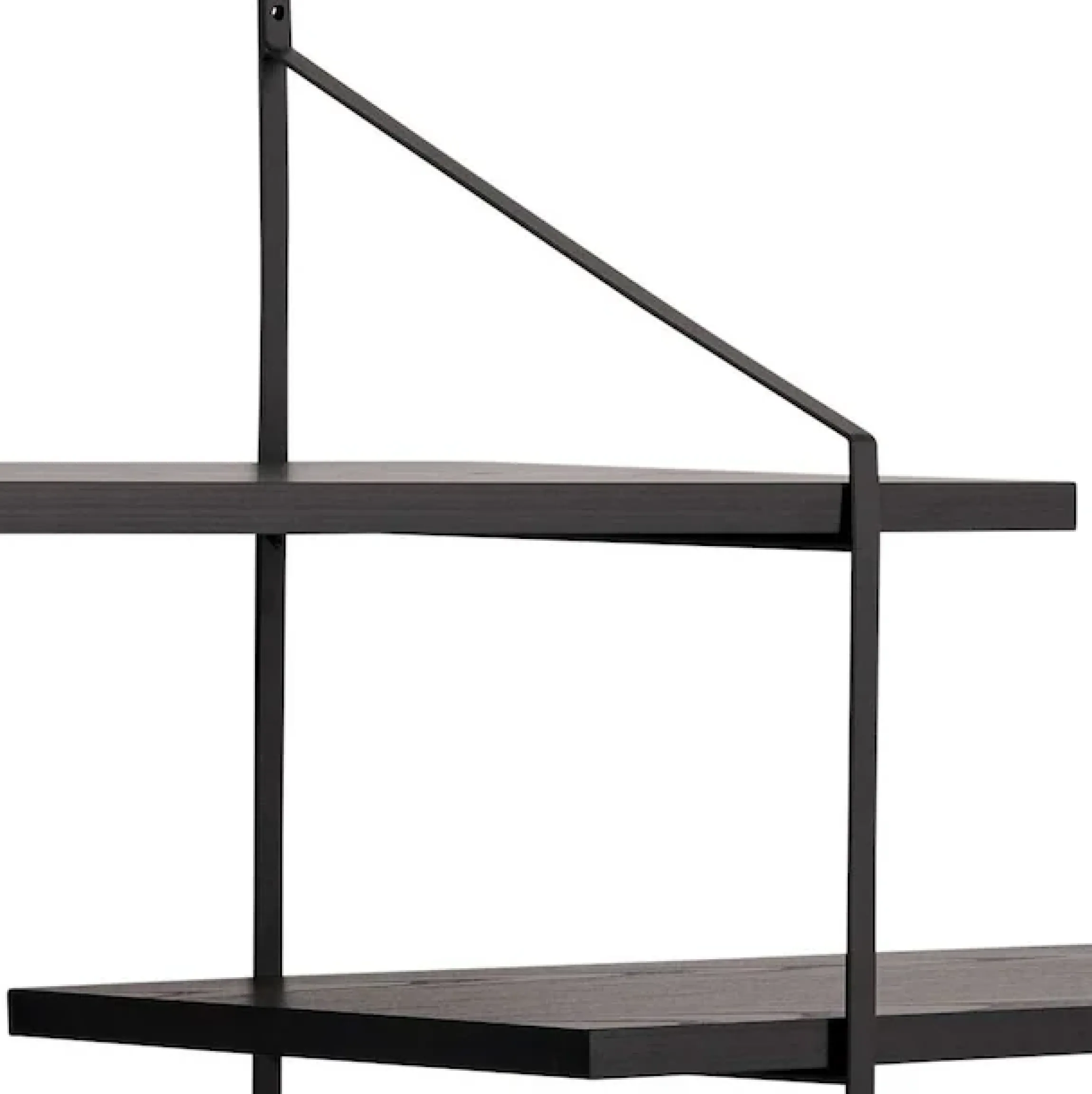 ACTONA GROUP Wandregal »Belfast Wandboard, Hängeregal, Schweberegal,« pulverbeschichtetem Metallgestell, asymmetrischen Details, B: 191 cm