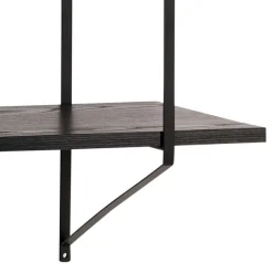 ACTONA GROUP Wandregal »Belfast Wandboard, Hängeregal, Schweberegal,« pulverbeschichtetem Metallgestell, asymmetrischen Details, B: 191 cm