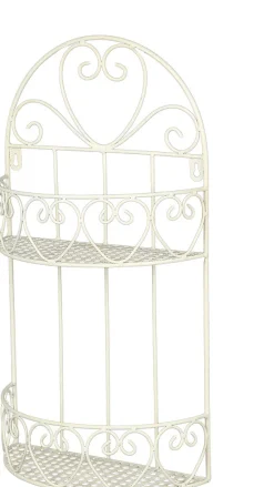 Ambiente Haus Deko-Wandregal »Wandregal rund - antikweiss 50cm« 1 Stk. tlg.