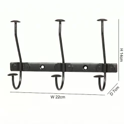 Ambiente Haus Garderobenhaken »Hakenleiste (B) 22cm« Garderobenleiste mit 3 Haken