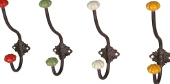 Ambiente Haus Garderobenhaken »Haken mit Keramik - rot 23cm«