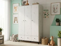 arthur berndt Babyzimmer-Komplettset »Babyzimmer Set »Lavea« 3-teilig« Set, Babymöbel-Set »Lavea«: Kleiderschrank, Kinderbett und Wickelkommode,