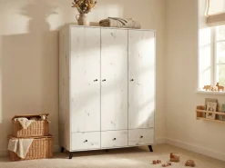 arthur berndt Babyzimmer-Komplettset »Babyzimmer Set »Lavea« 3-teilig« Set, Babymöbel-Set »Lavea«: Kleiderschrank, Kinderbett und Wickelkommode,
