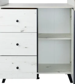 arthur berndt Babyzimmer-Komplettset »Babyzimmer Set »Lavea« 3-teilig« Set, Babymöbel-Set »Lavea«: Kleiderschrank, Kinderbett und Wickelkommode,