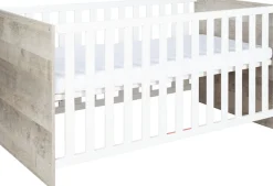 arthur berndt Babyzimmer-Komplettset »Jugendzimmer-Set »Kilian« 4-teilig« 4 Stk. tlg. Platinum Oak/ Weiß Nachbildung