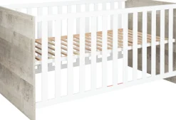 arthur berndt Babyzimmer-Komplettset »Jugendzimmer-Set »Kilian« 4-teilig« 4 Stk. tlg. Platinum Oak/ Weiß Nachbildung