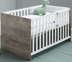 arthur berndt Babyzimmer-Komplettset »Jugendzimmer-Set »Kilian« 4-teilig« 4 Stk. tlg. Platinum Oak/ Weiß Nachbildung