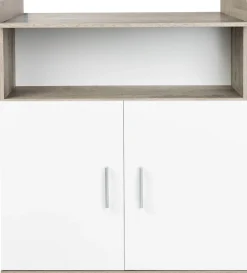 arthur berndt Babyzimmer-Komplettset »Jugendzimmer-Set »Kilian« 4-teilig« 4 Stk. tlg. Platinum Oak/ Weiß Nachbildung