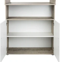 arthur berndt Babyzimmer-Komplettset »Jugendzimmer-Set »Kilian« 4-teilig« 4 Stk. tlg. Platinum Oak/ Weiß Nachbildung
