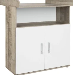 arthur berndt Babyzimmer-Komplettset »Jugendzimmer-Set »Kilian« 4-teilig« 4 Stk. tlg. Platinum Oak/ Weiß Nachbildung