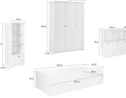 arthur berndt Jugendzimmer-Set »Kinderzimmer »Thilo«Set 4-teilig« Set, 4 Stk. tlg. Modernes Kleinkinderzimmer - Set