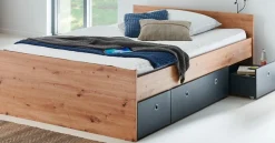 arthur berndt Jugendzimmer-Set »Alessio« Set, Bett und Kleiderschrank, 3 Stk. tlg. mit Melamin-Oberfläche