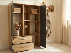 arthur berndt Jugendzimmer-Set »Alessio« Set, Bett und Kleiderschrank, 3 Stk. tlg. mit Melamin-Oberfläche