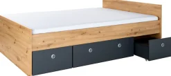arthur berndt Jugendzimmer-Set »Alessio« Set, Bett und Kleiderschrank, 3 Stk. tlg. mit Melamin-Oberfläche