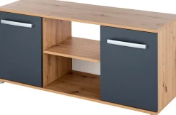 arthur berndt Jugendzimmer-Set »Alessio« Set, Bett, Kleiderschrank, Schreibtisch, Standregal und TV-Lowboard., 5 Stk. tlg. mit Melamin-Oberfläche