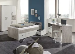arthur berndt Jugendzimmer-Set »Jugendzimmer-Set »Bente« 3-teilig« 3tlg -Schrank, Bett, Schreibtisch, 3 tlg. Stauraumstark, pflegeleicht, zeitlos, Made in Germany