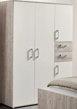 arthur berndt Jugendzimmer-Set »Jugendzimmer-Set »Bente« 3-teilig« 3tlg -Schrank, Bett, Schreibtisch, 3 tlg. Stauraumstark, pflegeleicht, zeitlos, Made in Germany