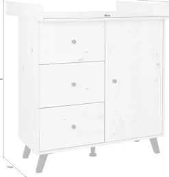 arthur berndt Wickelkommode »Wickelkommode »Lavea«« bis 15 kg 88 cm