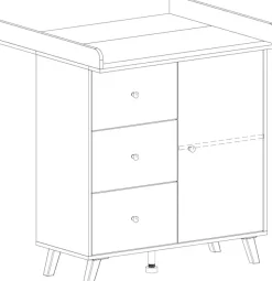 arthur berndt Wickelkommode »Wickelkommode »Lavea«« bis 15 kg 88 cm