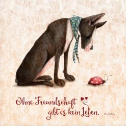 Artland Glasbild »Lebensweisheit Freundschaft« Tiere 1 Stk. tlg. in verschiedenen Größen