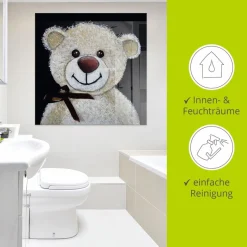 Artland Glasbild »Teddybär« Spielzeuge 1 Stk. tlg. in verschiedenen Größen