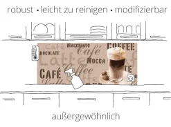Artland Küchenrückwand »Spritzendes Obst auf dem Wasser« Alu Spritzschutz mit Klebeband, einfache Montage
