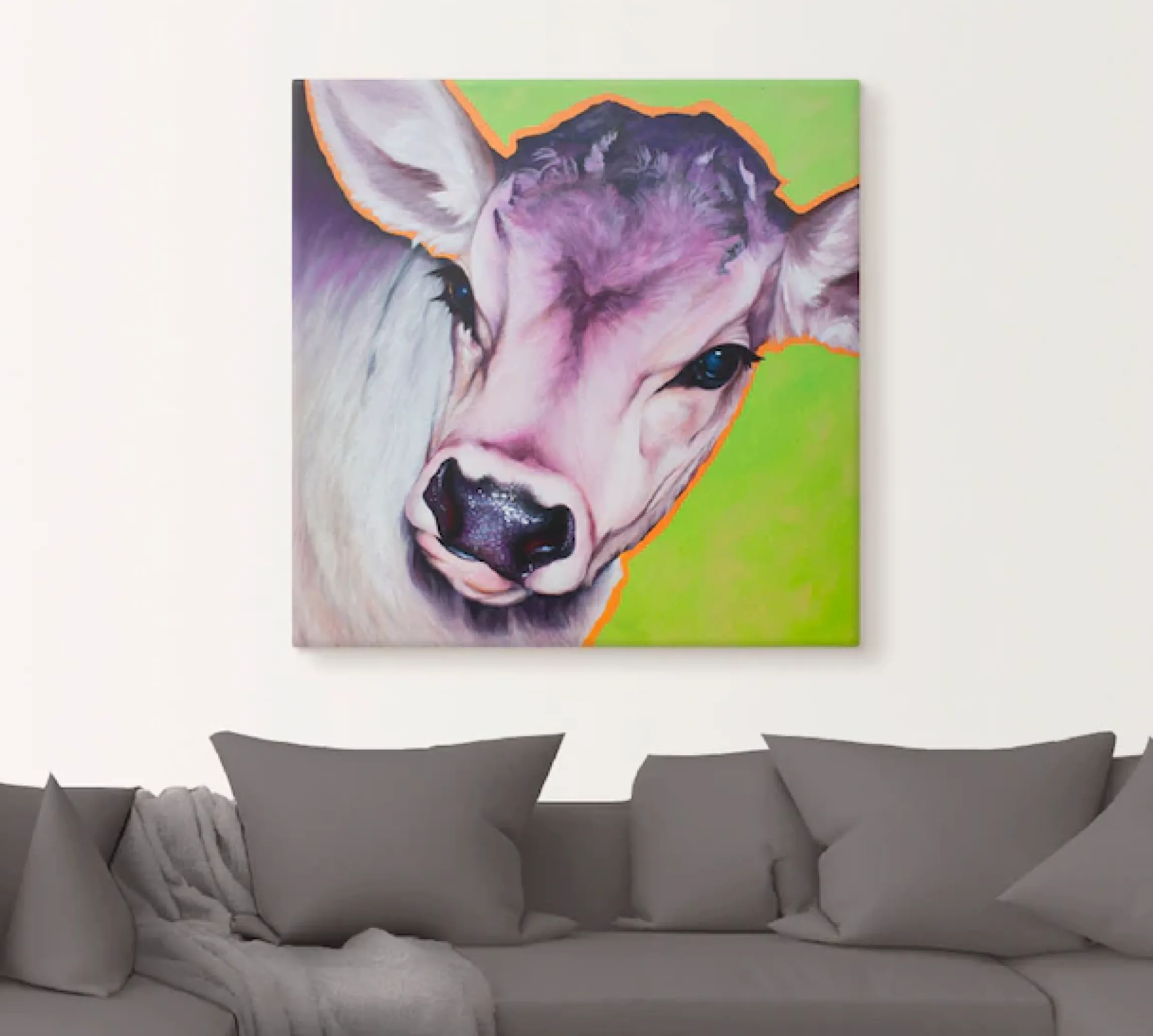 Artland Leinwandbild »Kuh Pretty Betty« Haustiere 1 Stk. tlg. auf Holzrahmen gespannt