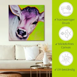 Artland Leinwandbild »Kuh Pretty Betty« Haustiere 1 Stk. tlg. auf Holzrahmen gespannt