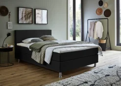 ATLANTIC home collection Boxbett »Edison« inkl. Bonnellfederkern-Matratze und Topper