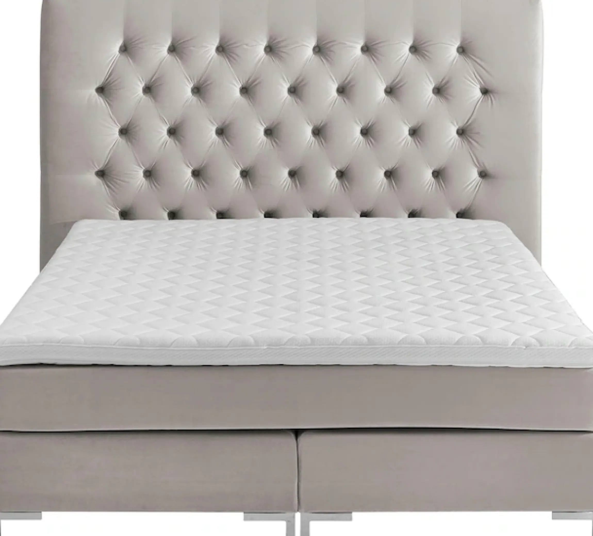 ATLANTIC home collection Boxspringbett »Ronja« mit Topper und extra hohem Kopfteil