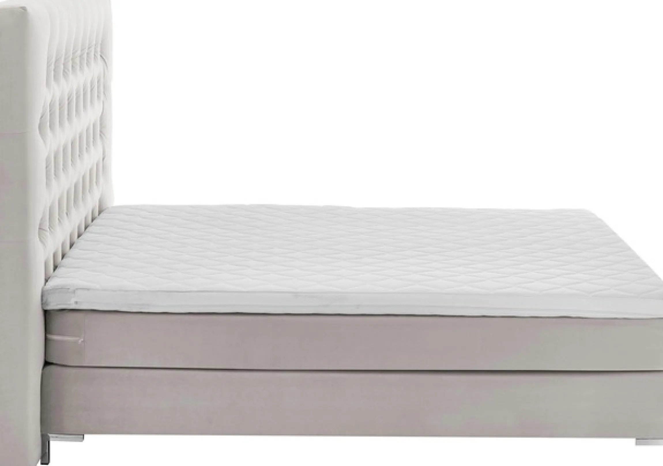 ATLANTIC home collection Boxspringbett »Ronja« mit Topper und extra hohem Kopfteil
