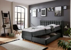 ATLANTIC home collection Boxspringbett »Tina« mit Bettkasten und Topper, auch in Überlänge
