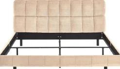 ATLANTIC home collection Polsterbett »Neela in 180cm x 200cm« gepolstertes Kopfteil und Rahmen, Bezug aus hochwertigen Strukturstoff