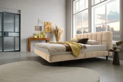 ATLANTIC home collection Polsterbett »Neela in 180cm x 200cm« gepolstertes Kopfteil und Rahmen, Bezug aus hochwertigen Strukturstoff