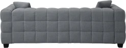 ATLANTIC home collection 3-Sitzer »Stella Design-Sofa mit Steppung, Bubble-Optik, B: 206cm« inkl. 2 Zierkissen und mit modernem Teddy Stoff
