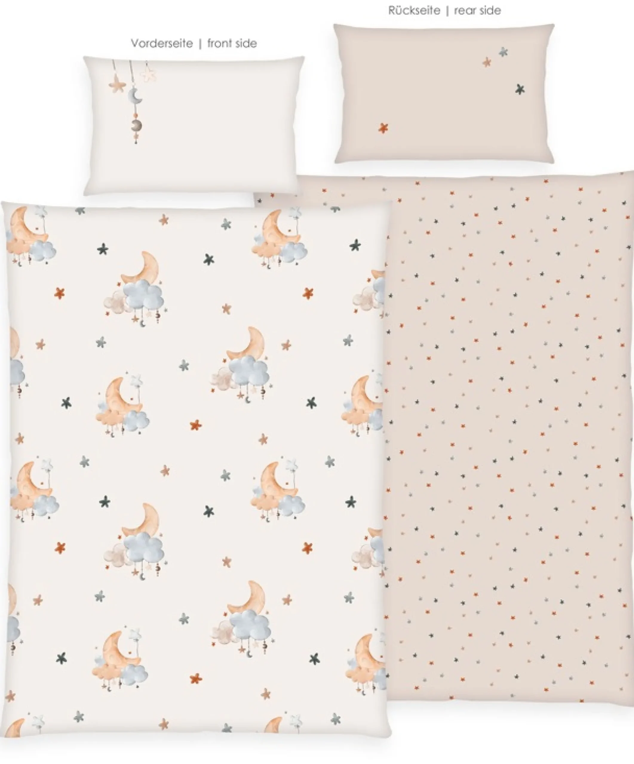 Baby Best Babybettwäsche »BabyBest Moon and Stars« 2 Stk.