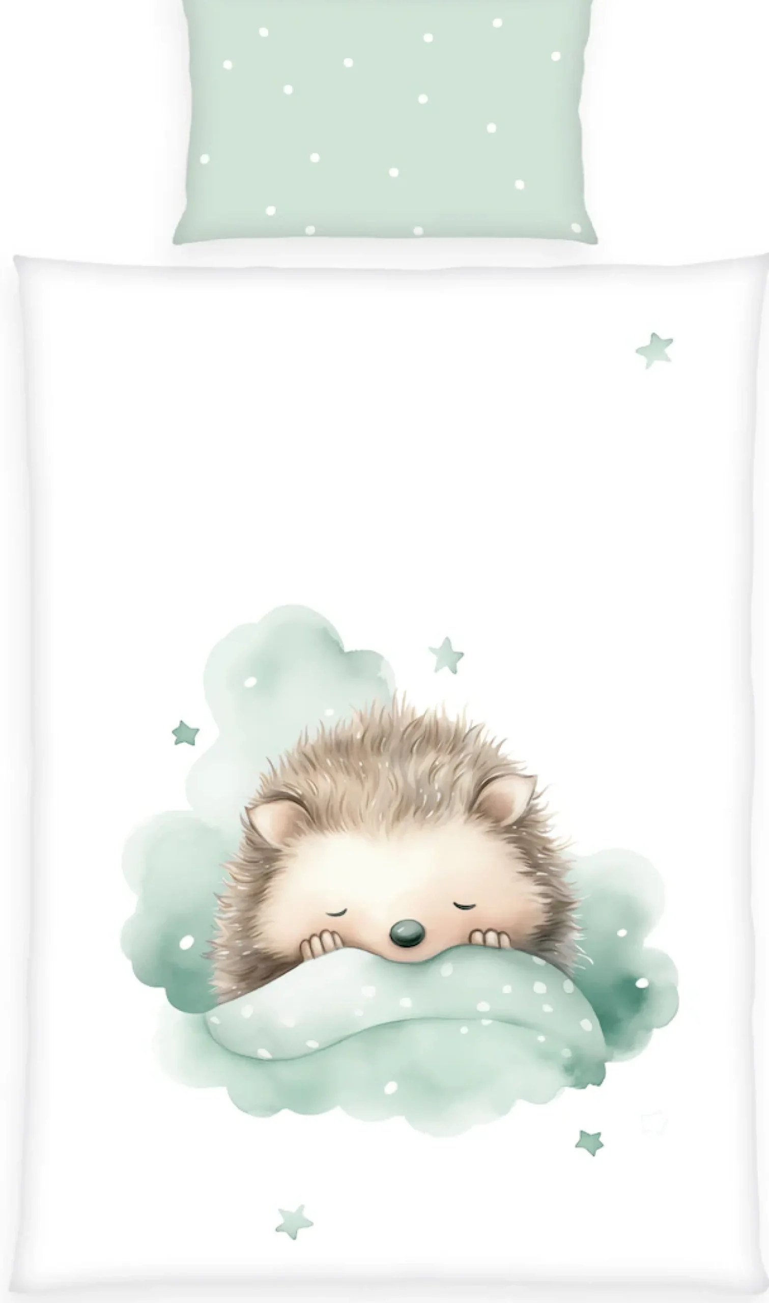 Baby Best Babybettwäsche »babybest Kleiner Igel« 2 Stk. Wendebettwäsche