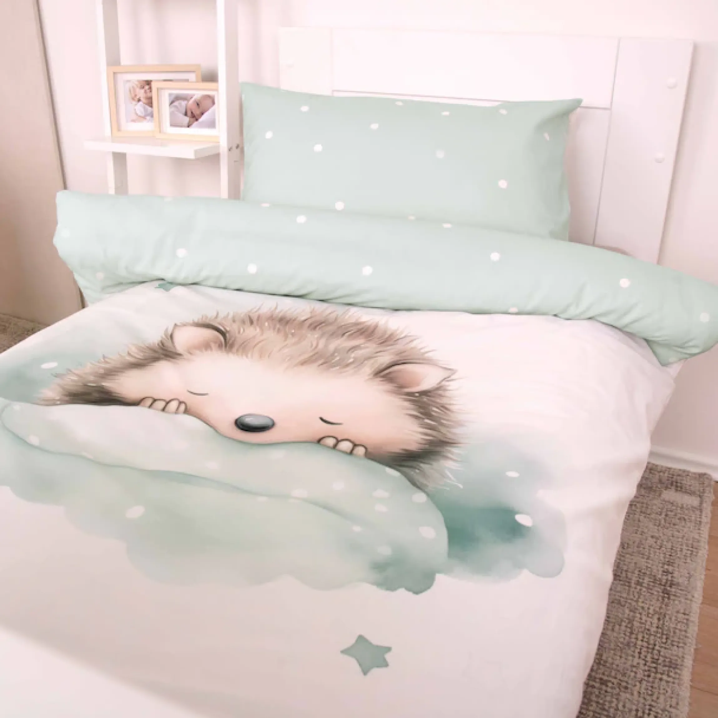 Baby Best Babybettwäsche »babybest Kleiner Igel« 2 Stk. Wendebettwäsche