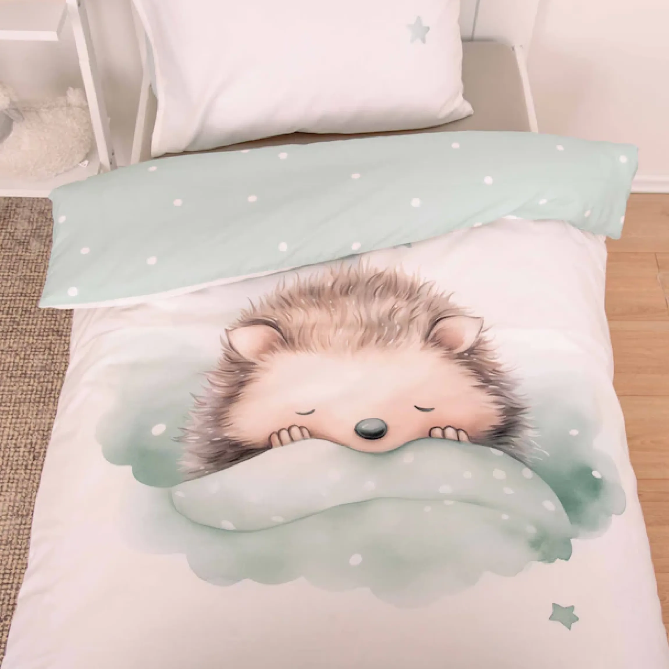 Baby Best Babybettwäsche »babybest Kleiner Igel« 2 Stk. Wendebettwäsche