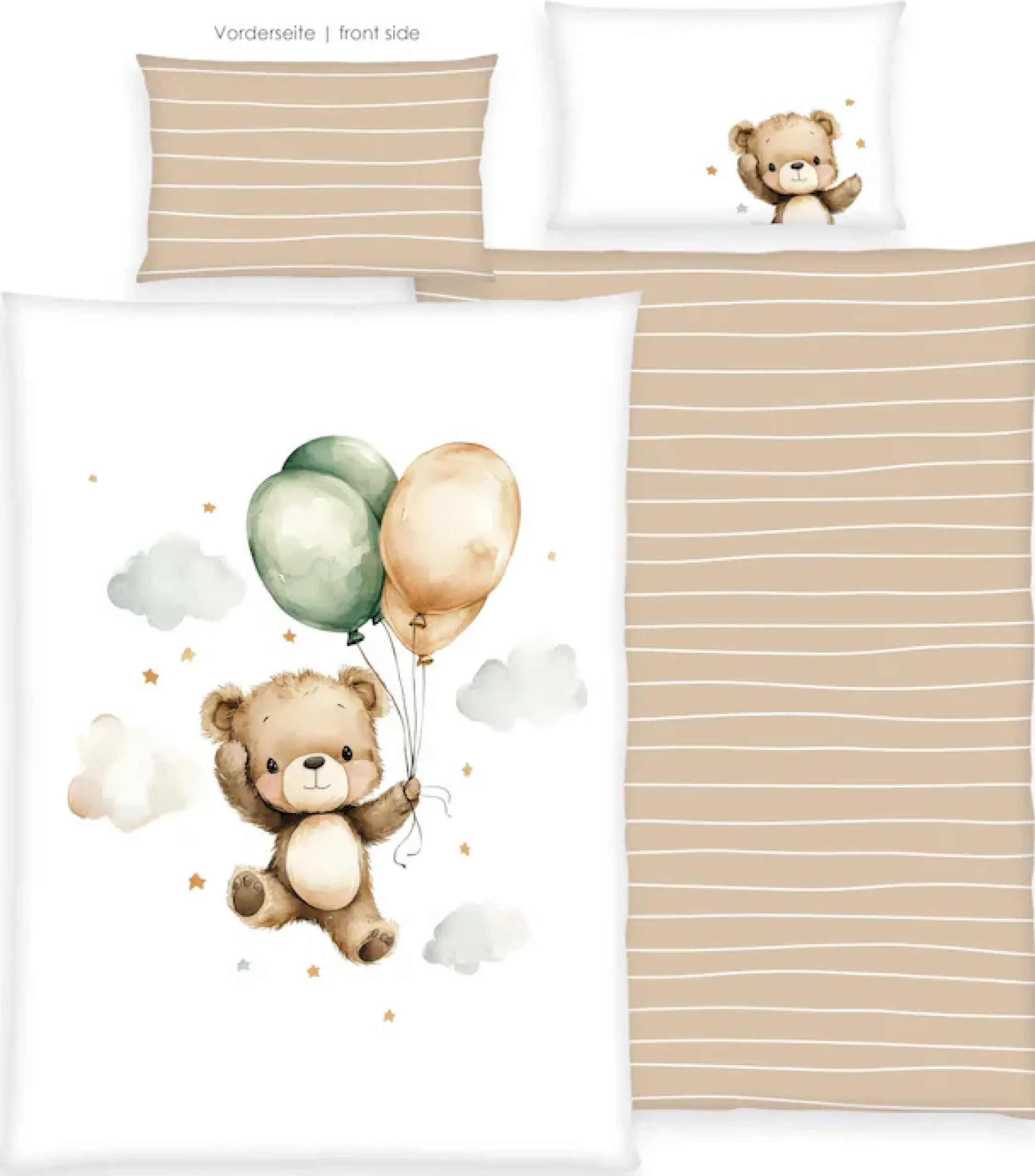 Baby Best Babybettwäsche »Ballon Teddy« 2 Wendebettwäsche