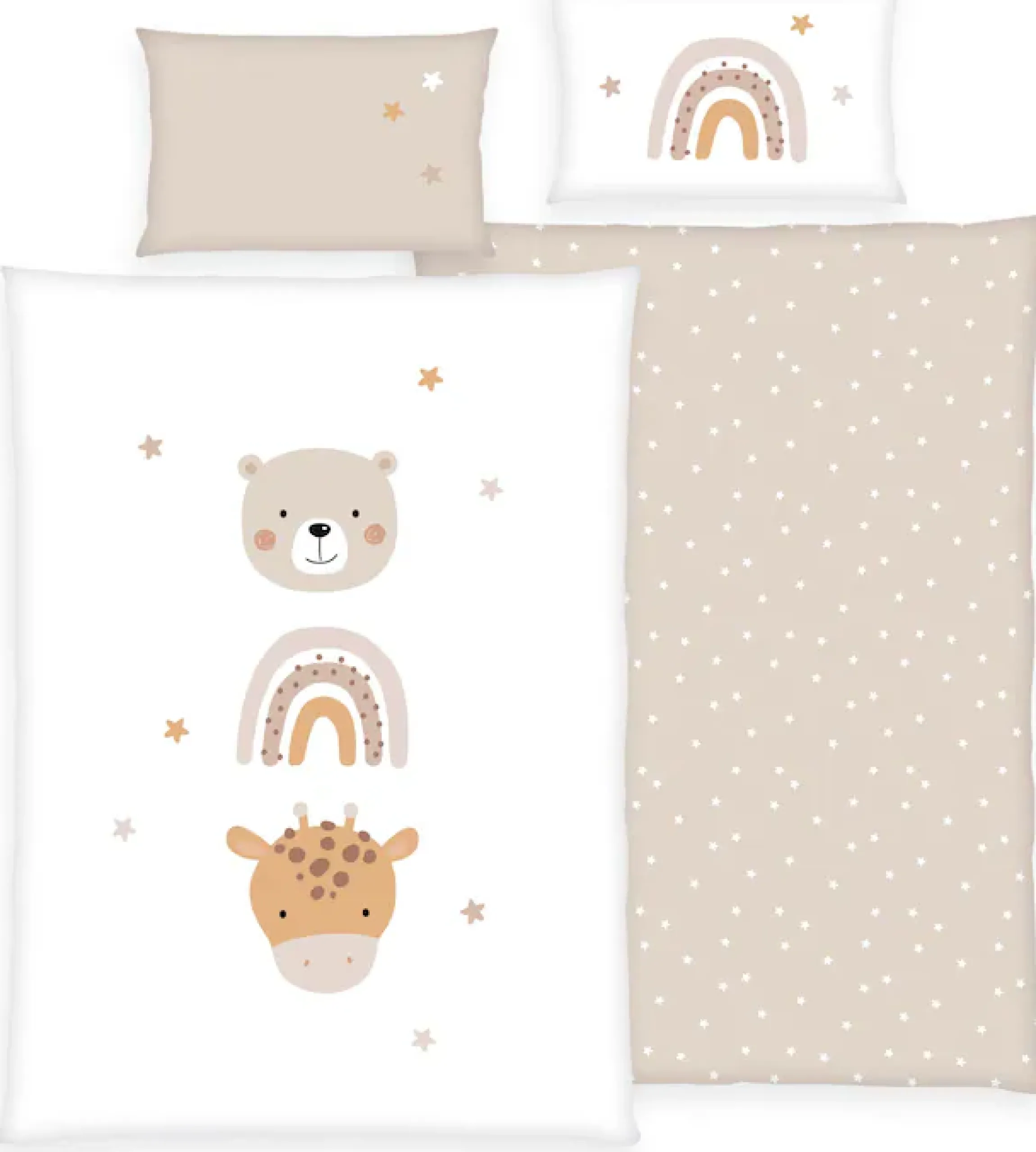 Baby Best Babybettwäsche »Little Friends« 2 Stk. mit liebevollem Motiv