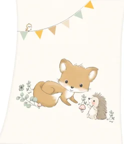 Baby Best Babydecke »Waldfreunde« mit niedlichem Tiermotiv, Kuscheldecke