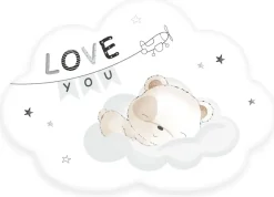 Baby Best Dekokissen »BabyBest Sleeping little bear« hochfarbig bedruckt