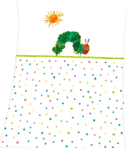 Babydecke »Die kleine Raupe Nimmersatt« mit niedlichem Raupen-Motiv, Kuscheldecke
