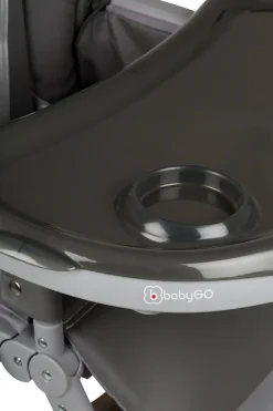 BabyGo Hochstuhl »Divan, grau« () platzsparend zusammenklappbar