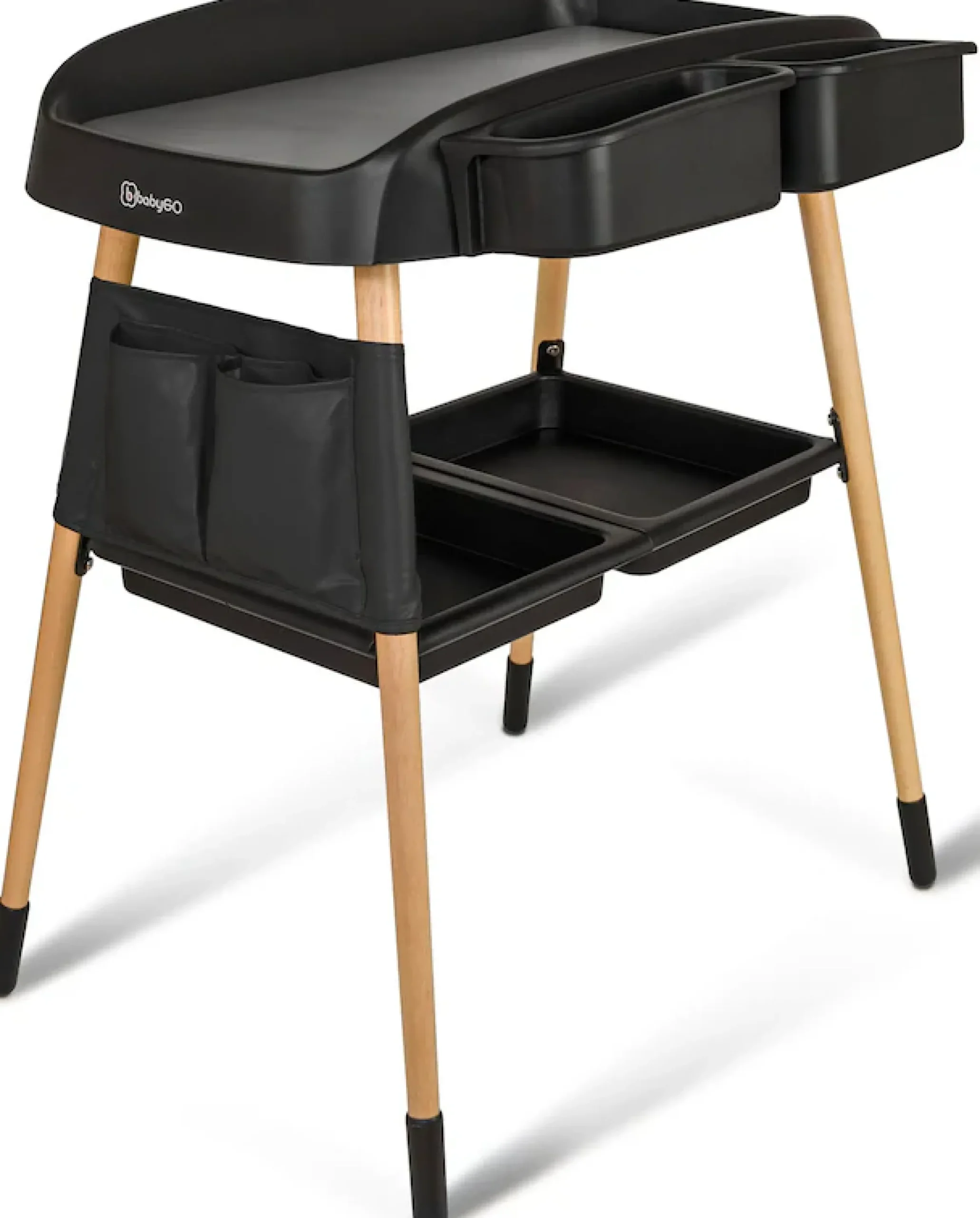 BabyGo Wickeltisch »ChangeMe, schwarz« bis 11 kg Made in Europe 62 cm